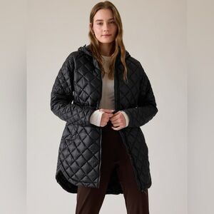 Athleta Whisper Featherless Parka -   Black